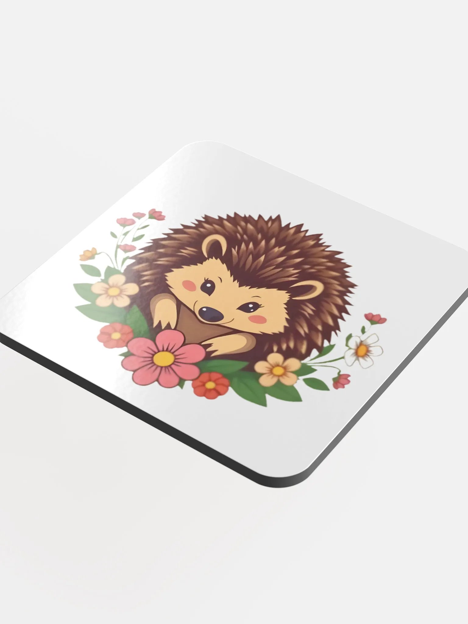Floral Hedgehog Cork Coaster product image (4)