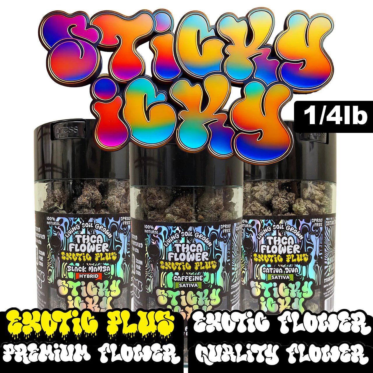 Sticky Icky - THCA Flower 1/4lb - All Tiers product image (1)