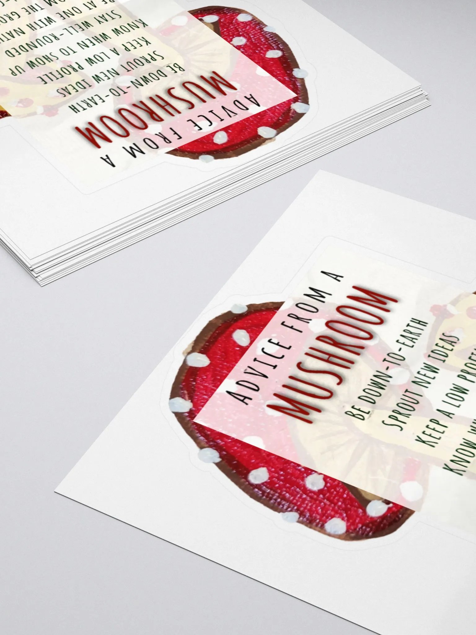 Magic Mushroom Life Advice Stickers product image (4)