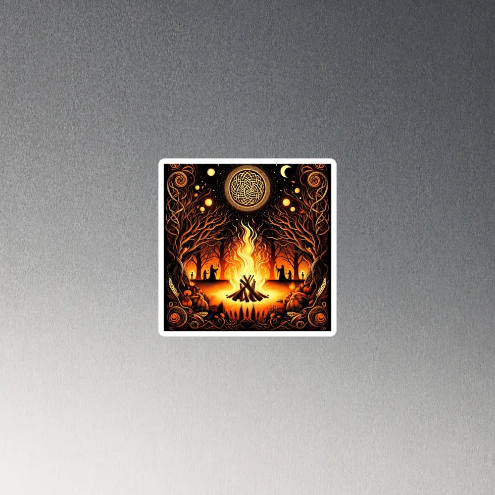 Samhain / Halloween 'Travellers Logs' Die Cut, Slimline, Fade Proof Magnets product image (2)