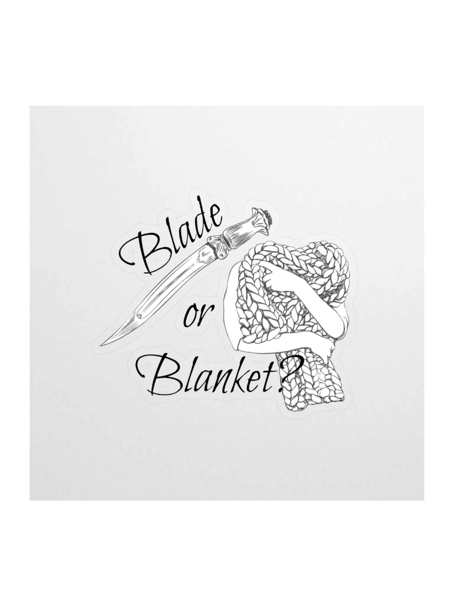 Blade or Blanket Sticker product image (1)