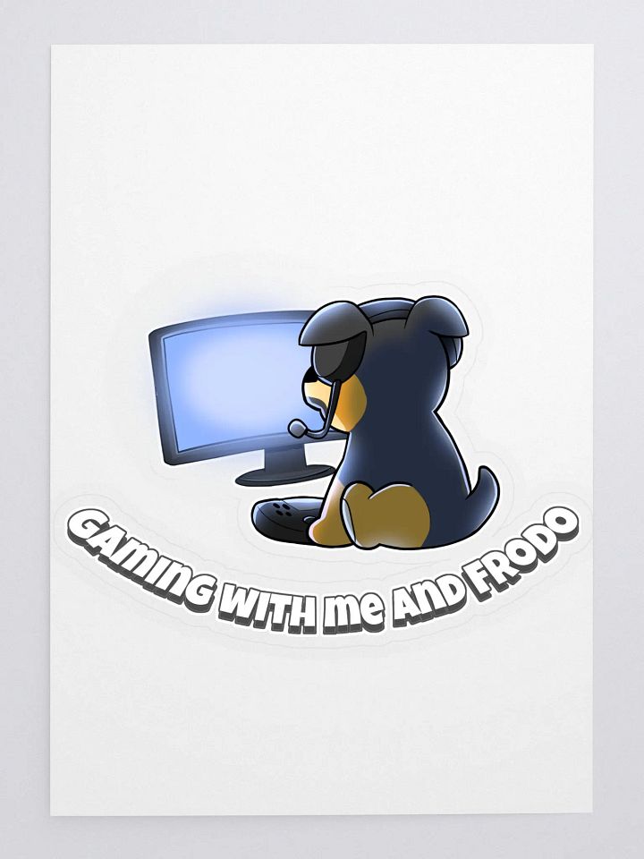 Gaming time sticker with Frodo product image (1)