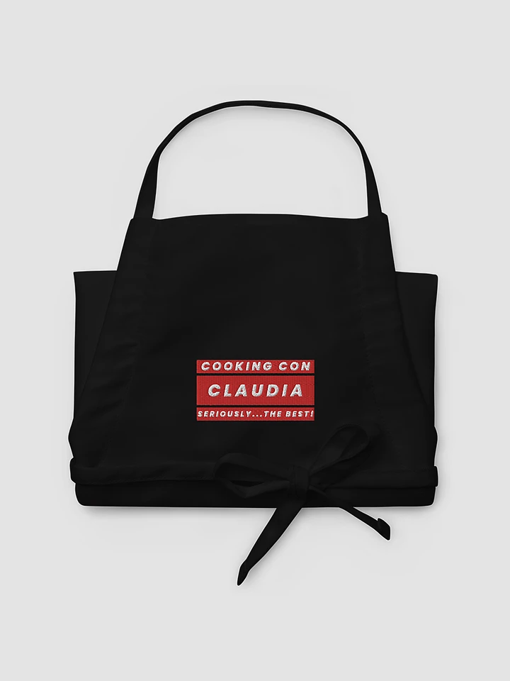 Cooking Con Claudia Embroidered Apron Seriously The Best!!! (RED) product image (1)