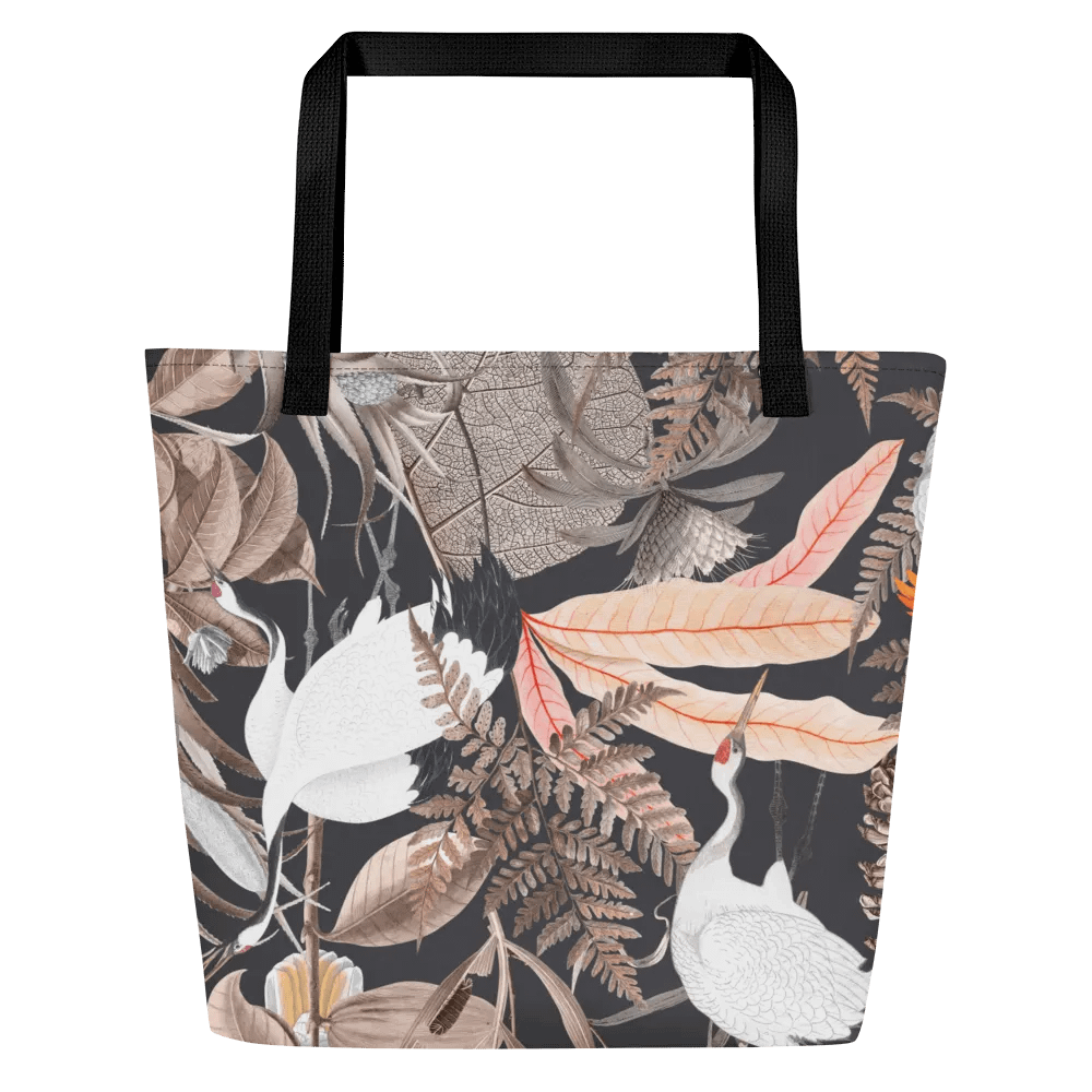 Grey Ecotone Large Tote Bag with Pocket product image (2)