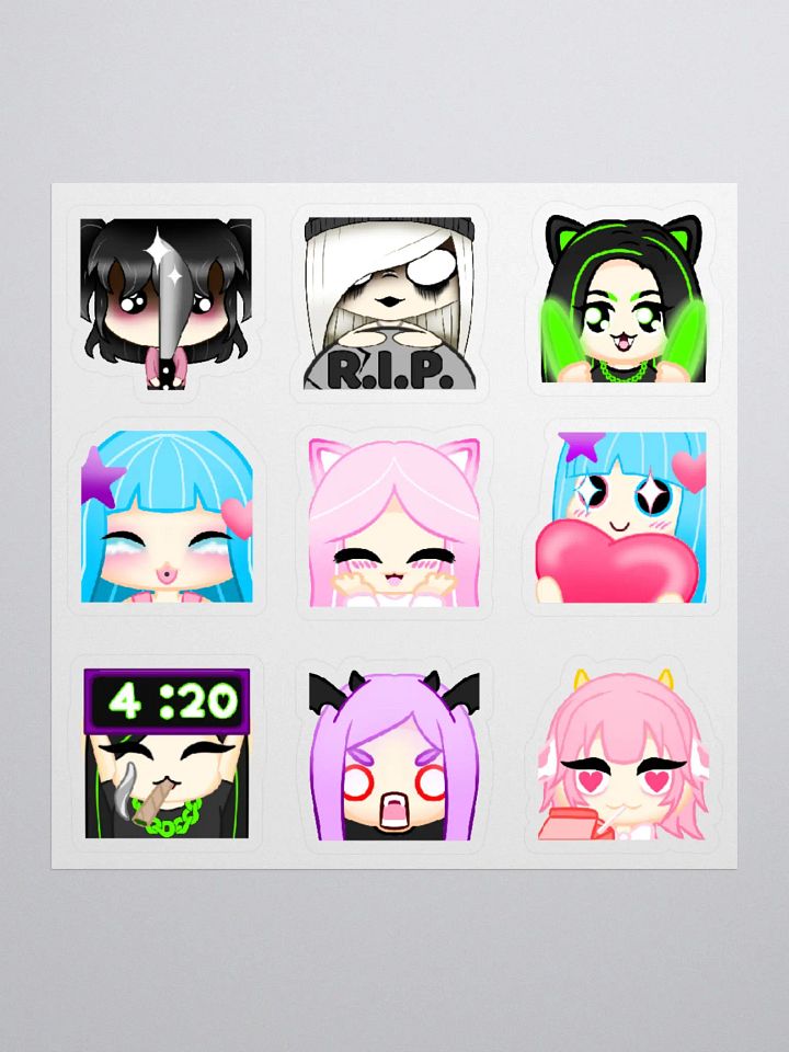 Full OC Emote Sticker Sheet product image (1)