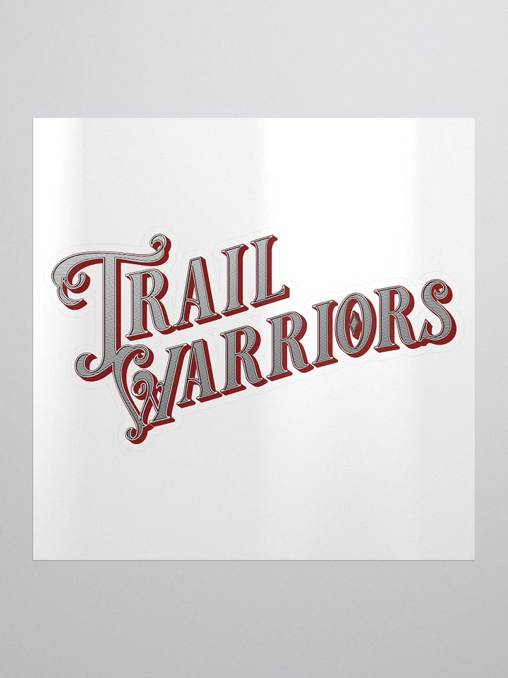 Red w/ Gradient Classic Trail Warriors Emblem Sticker product image (1)