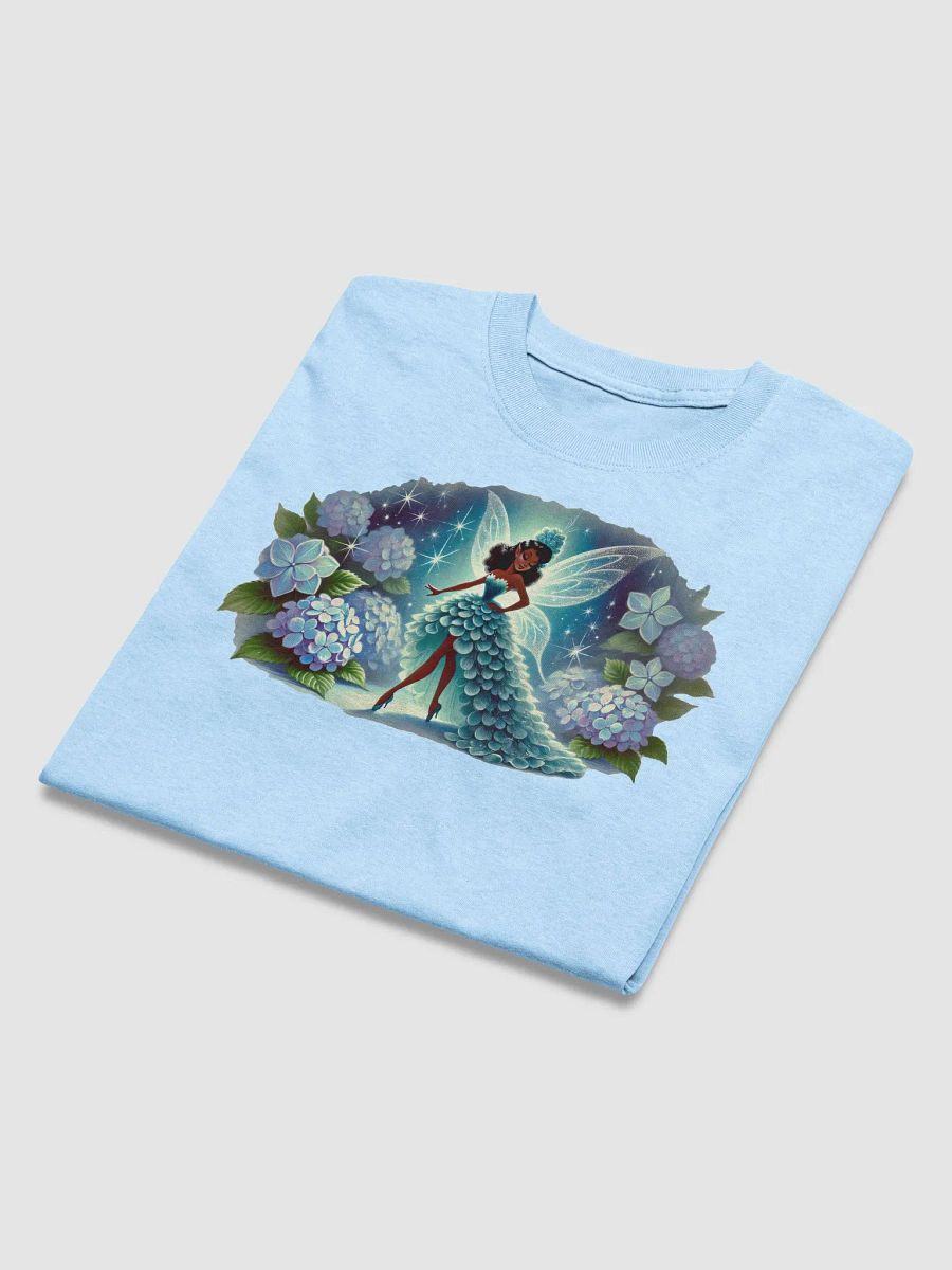 Enchanted Blue Hydrangea Fairy Basic T-Shirt by Gildan product image (4)