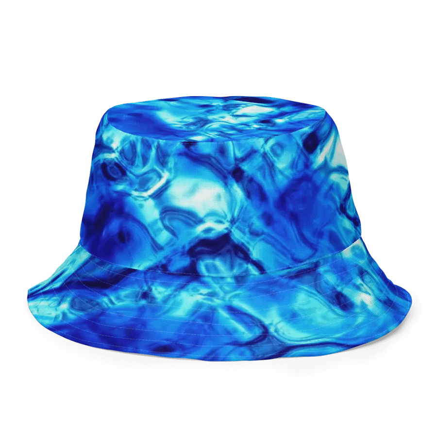 Blue and White Kaleidoscope Buckethat product image (2)