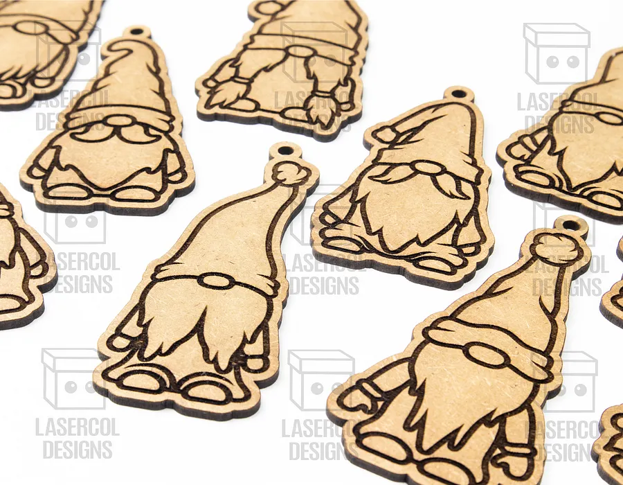 Christmas Gnomes Ornaments - Laser Cut Files product image (3)