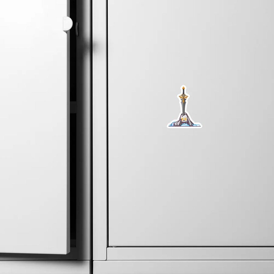 Sword in the Skull - Argent Variation - Magnet product image (8)