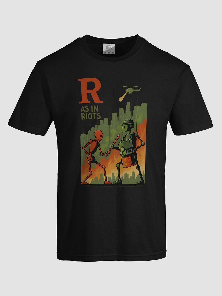 R as in riots t-shirt product image (5)
