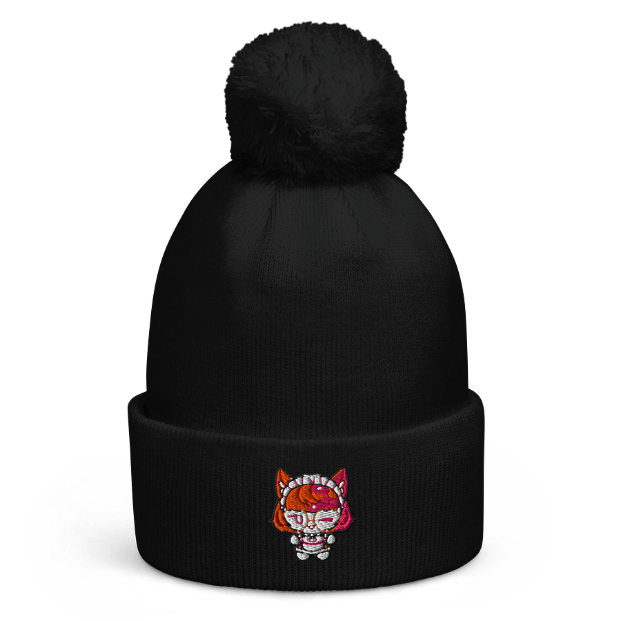 Liivya Maid Chibi Art Beanie with PomPom product image (1)