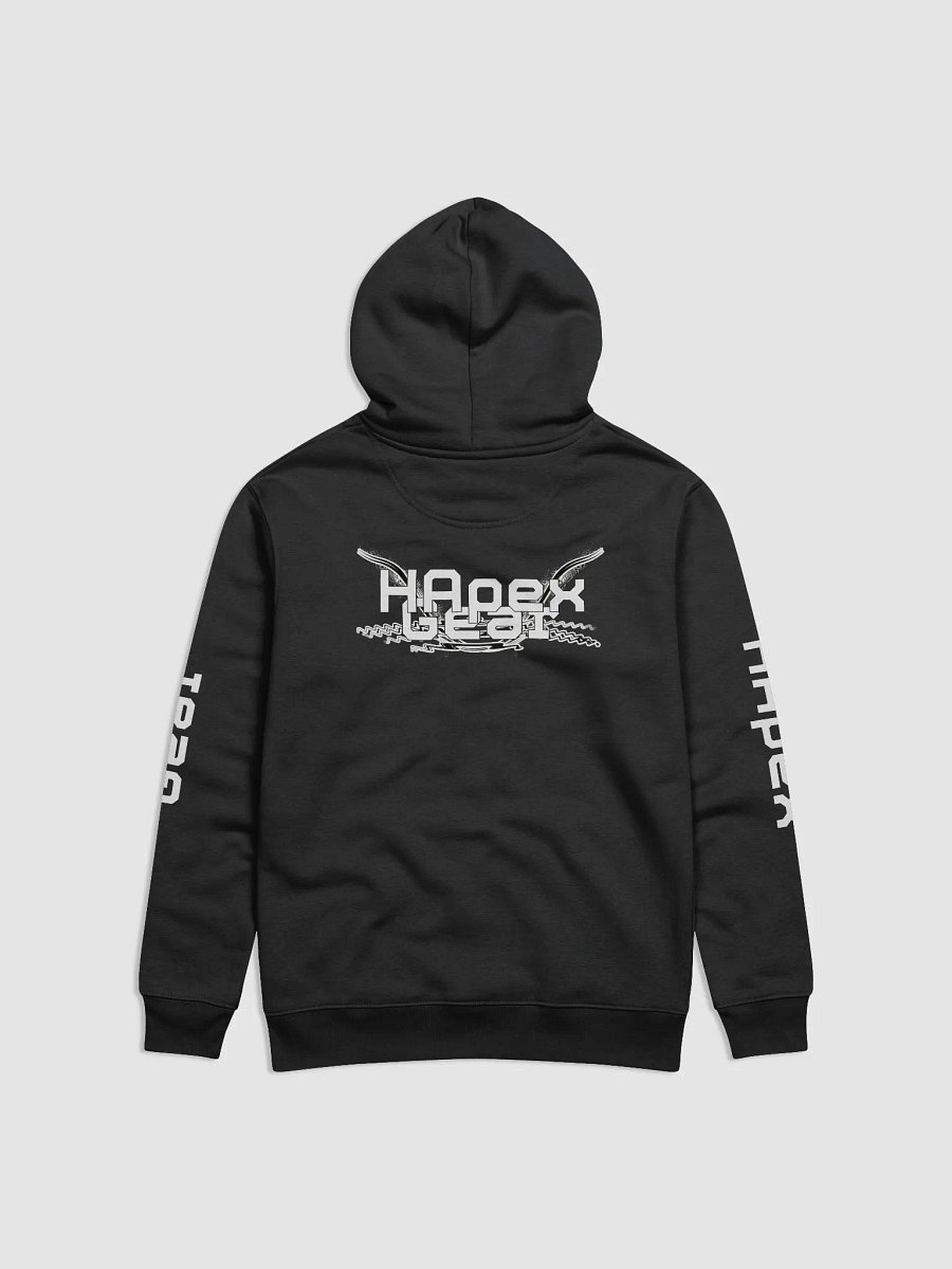 Unisex Essential Eco Hoodie - White HApex Gear Black Logo product image (1)