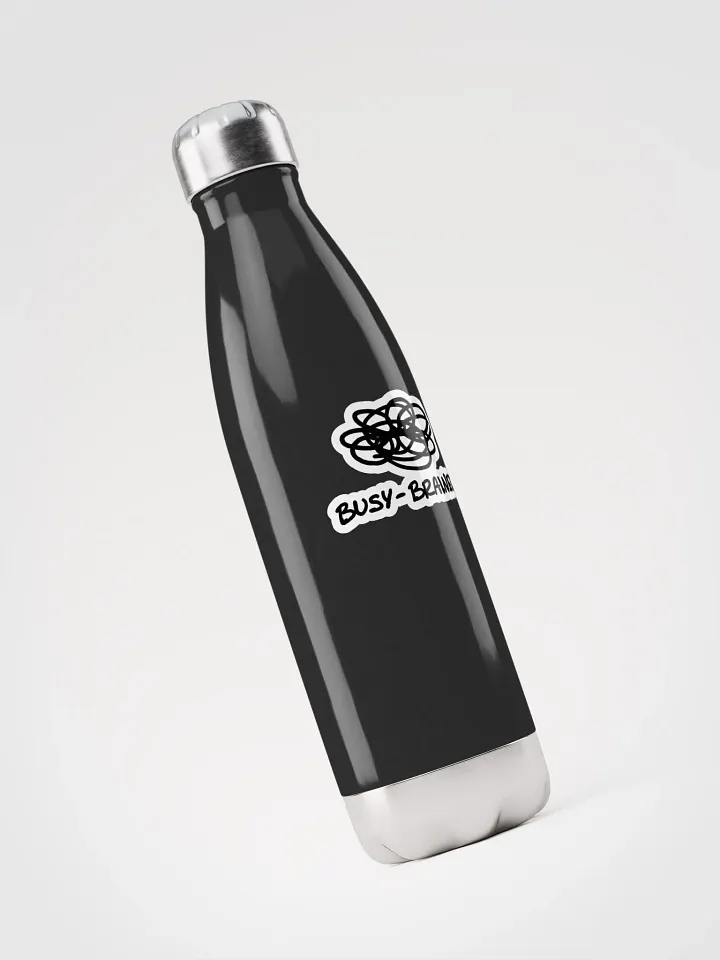 BUSY-BRAINED (bubble design) stainless steel water bottle product image (1)