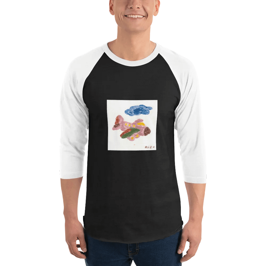 Kid Airplane (Tultex Fine Jersey Raglan Tee) product image (8)