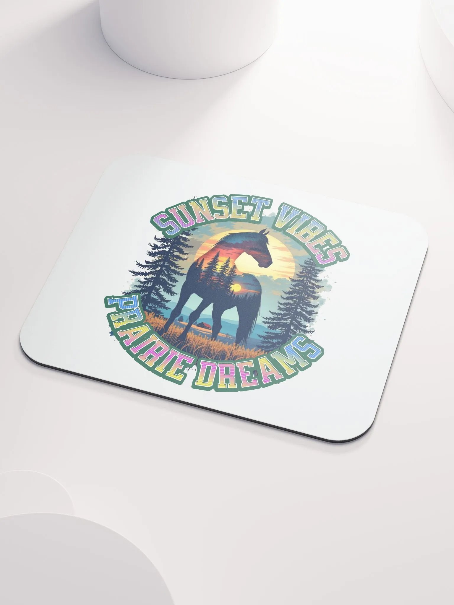 Sunset Vibes Prairie Dreams Horse Mouse Pad product image (3)