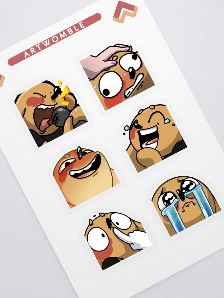 Artwomble Emote Stickers - Page 1 product image (1)