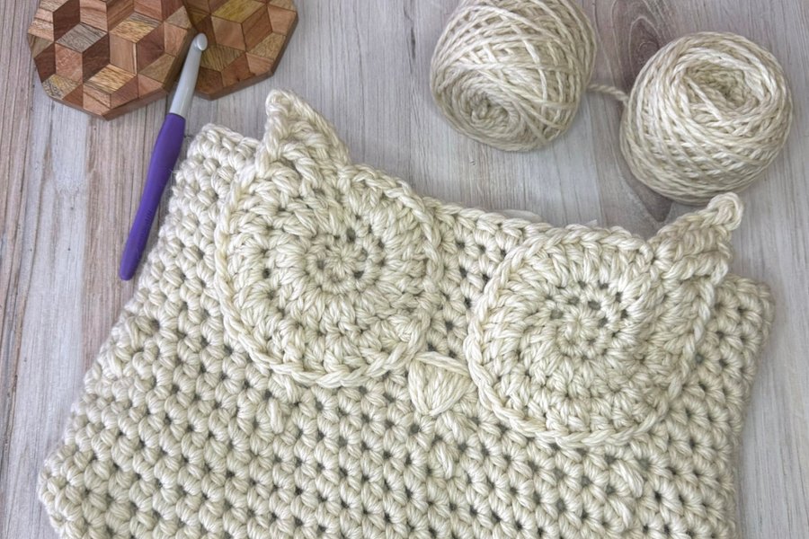 Owl Basket Crochet Basket product image (4)