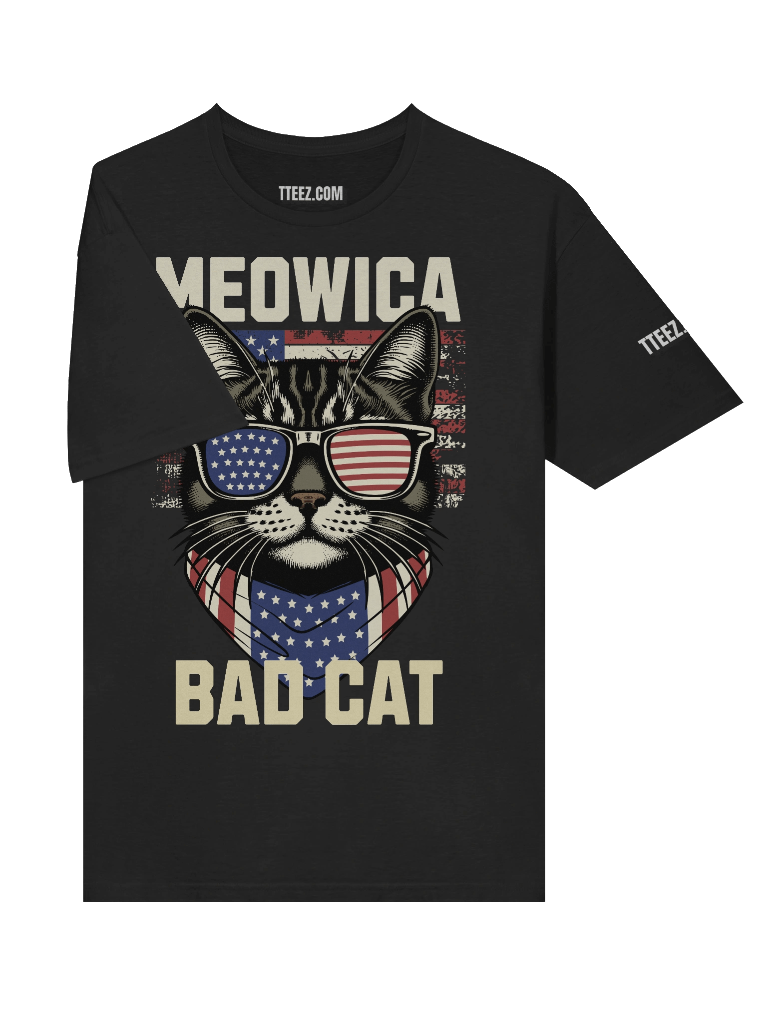 crazy cat t shirt Unisex Softstyle Bad Cat T-Shirt product image (51)