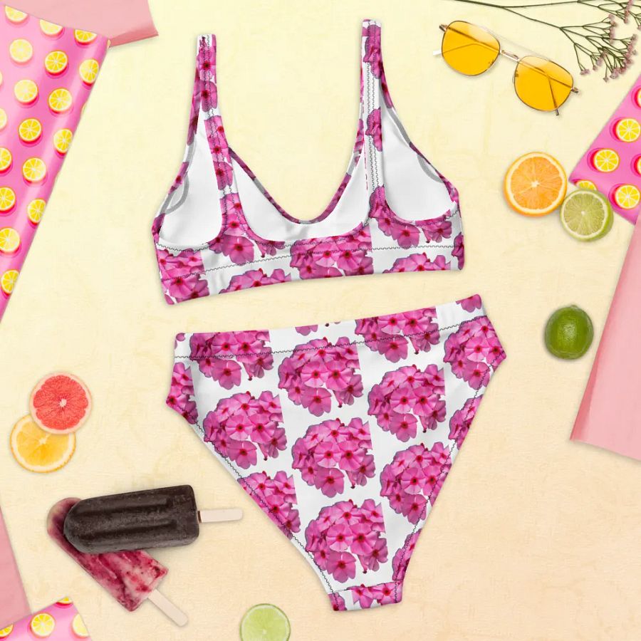 Blossom with Confidence in Our Sustainable Floral High-Waisted Bikini product image (10)