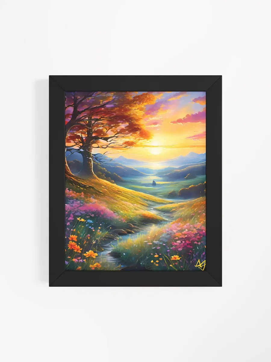 Summer Meadow: AI Art Print - Framed Wall Decor product image (57)