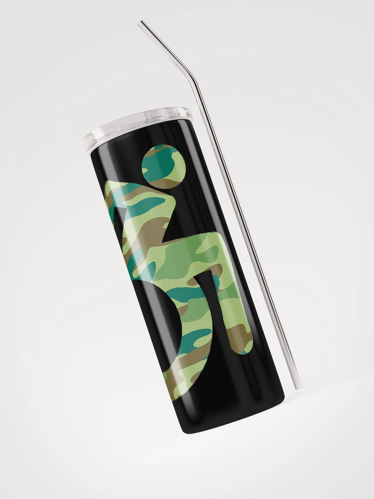 Wheelie, Green Camo SS Tumbler product image (3)
