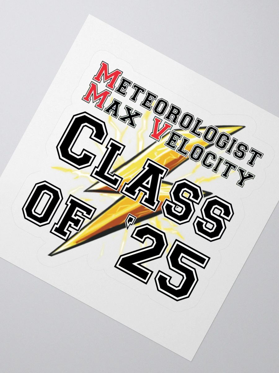 Meteorologist Max Velocity Graduation Sticker product image (2)
