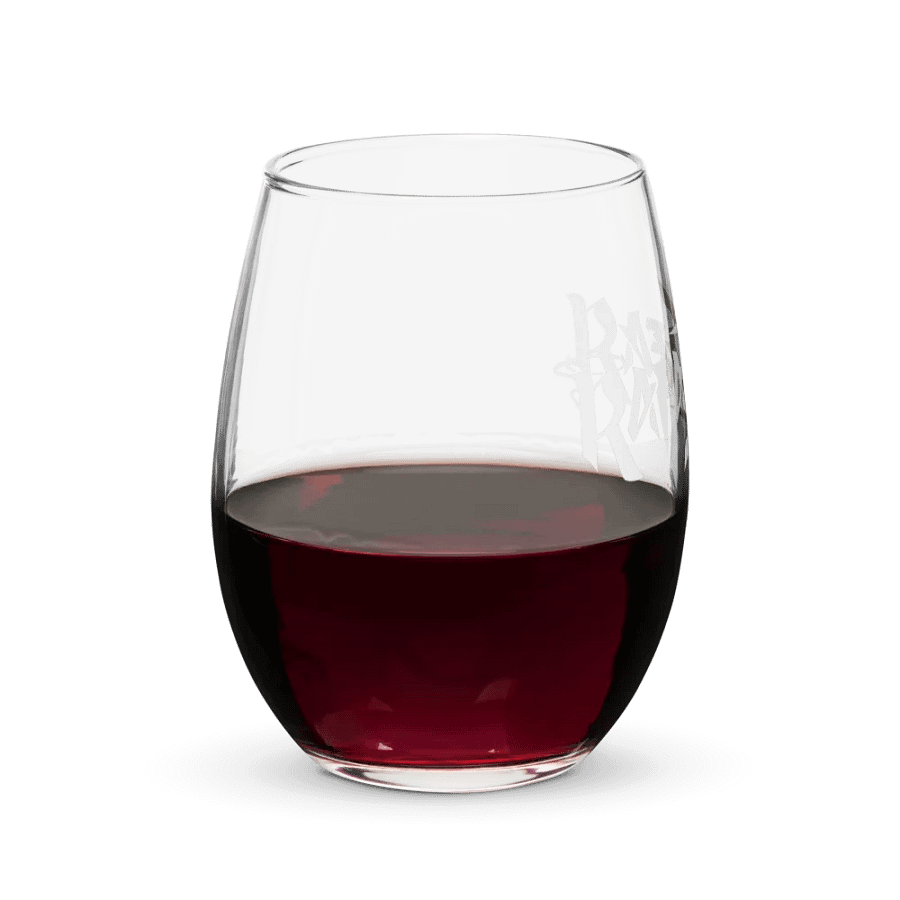 RafaZafar Logotext Stemless Wineglass (white) product image (8)