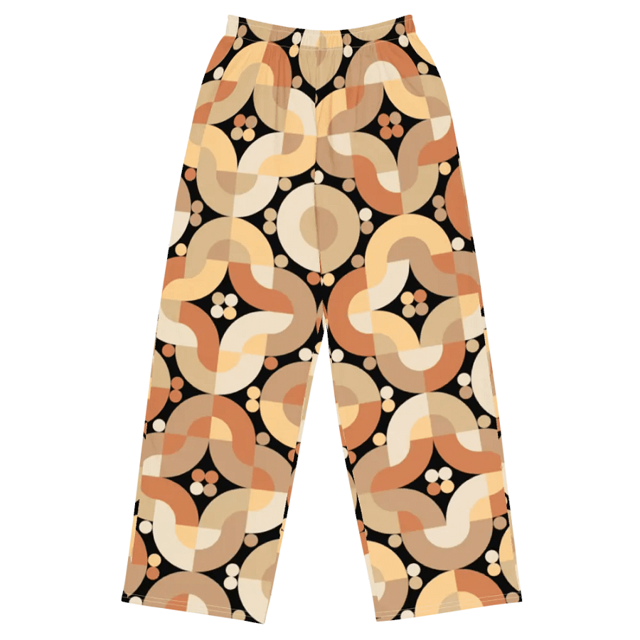 BUIII Retro Harmony: Warm Ember Wide-Leg Pants product image (1)