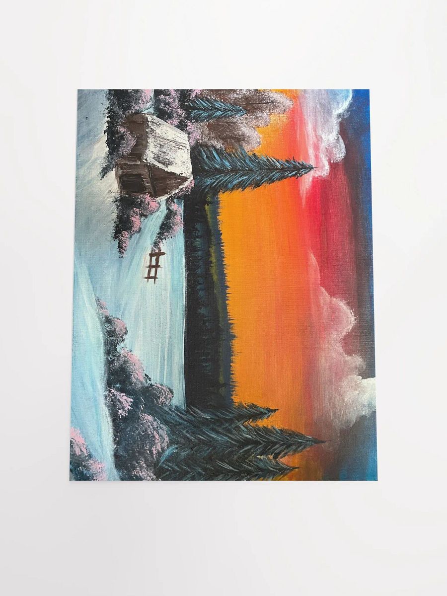 Snowy Shack Print product image (8)