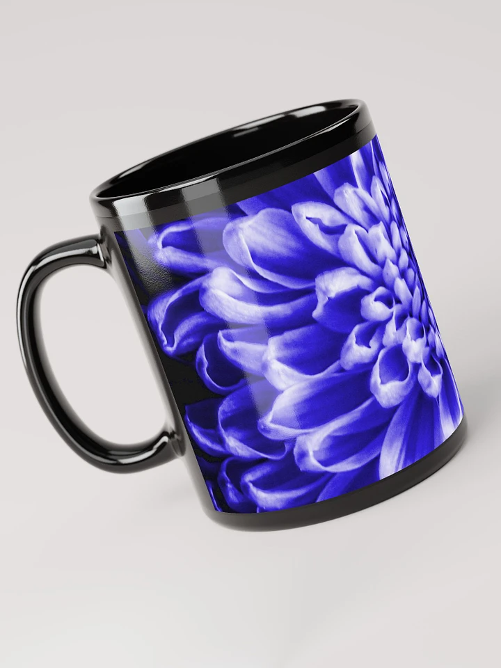 Blue Chrysanthemum Black Coffee Mug product image (1)