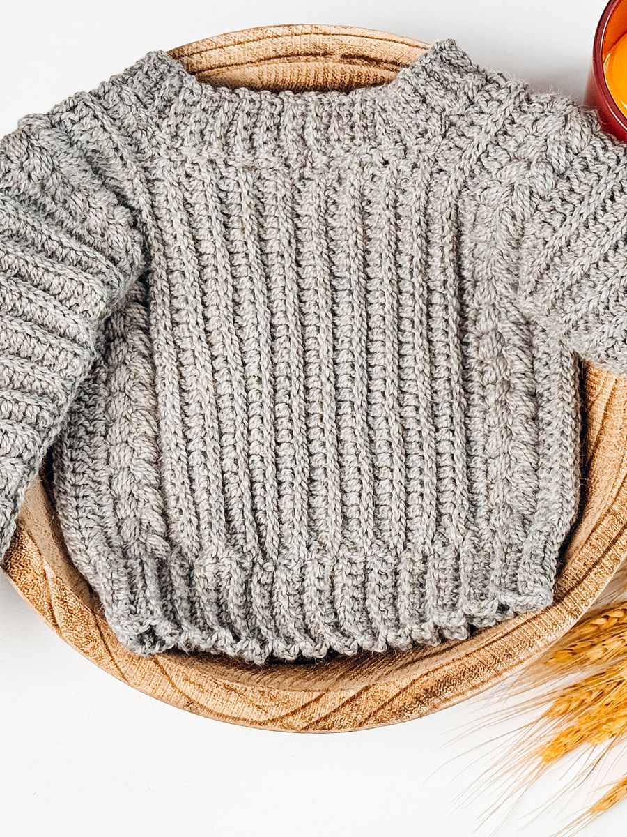 Easy Crochet Baby & Child Sweater (10 sizes) product image (3)