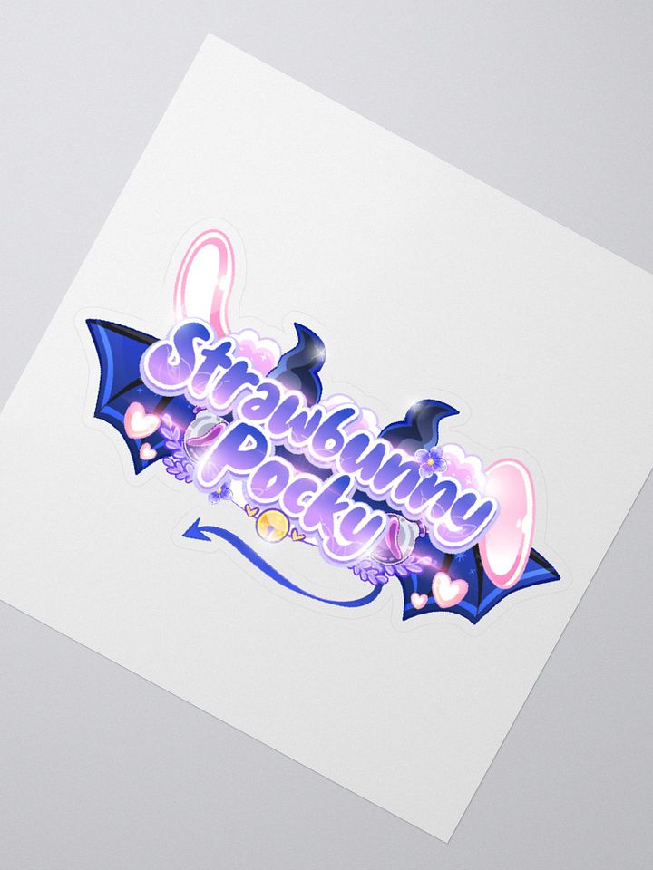 Strawbunny Pocky Kiss cut Sticker product image (4)
