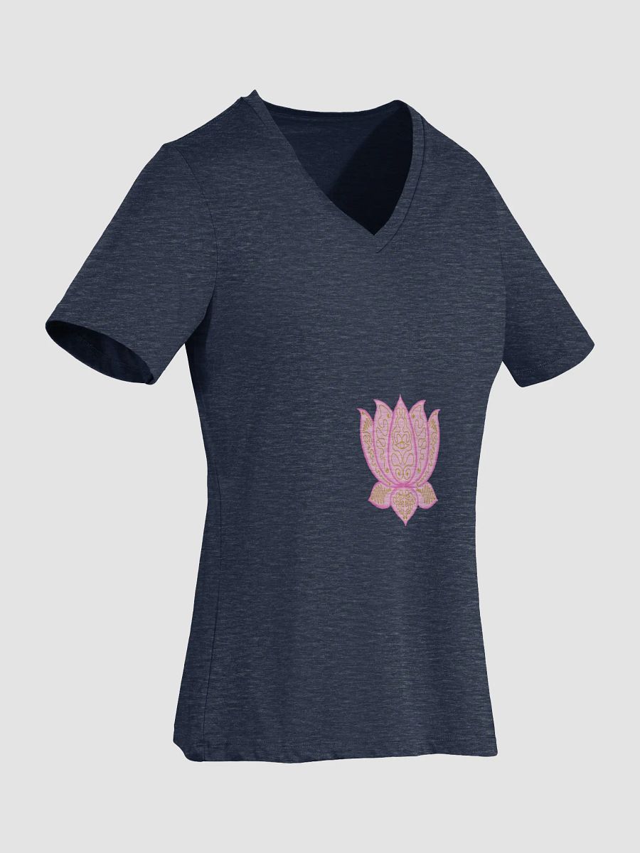 Golden Lotus V-Neck Tee product image (2)