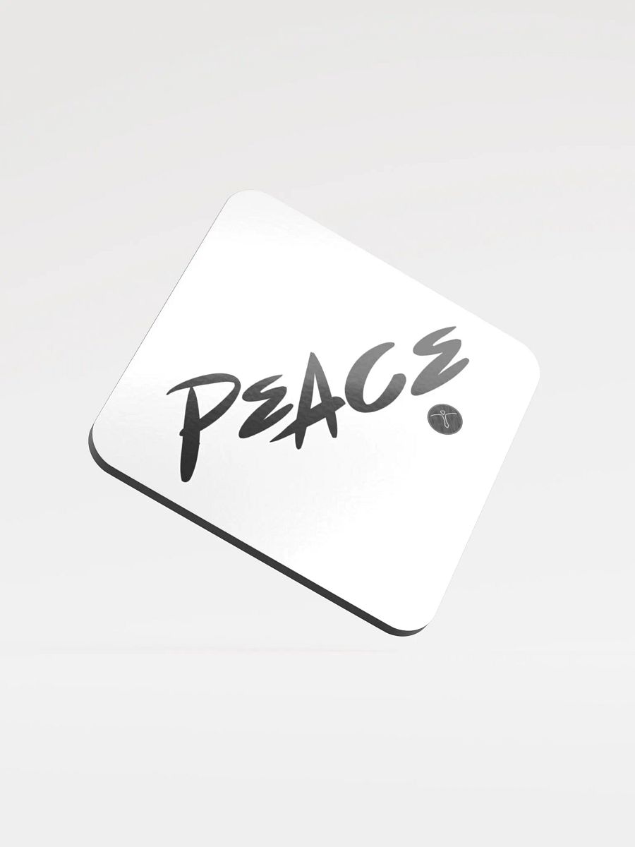 Peace - Keep It Simple - Glossed Cork Coaster product image (2)