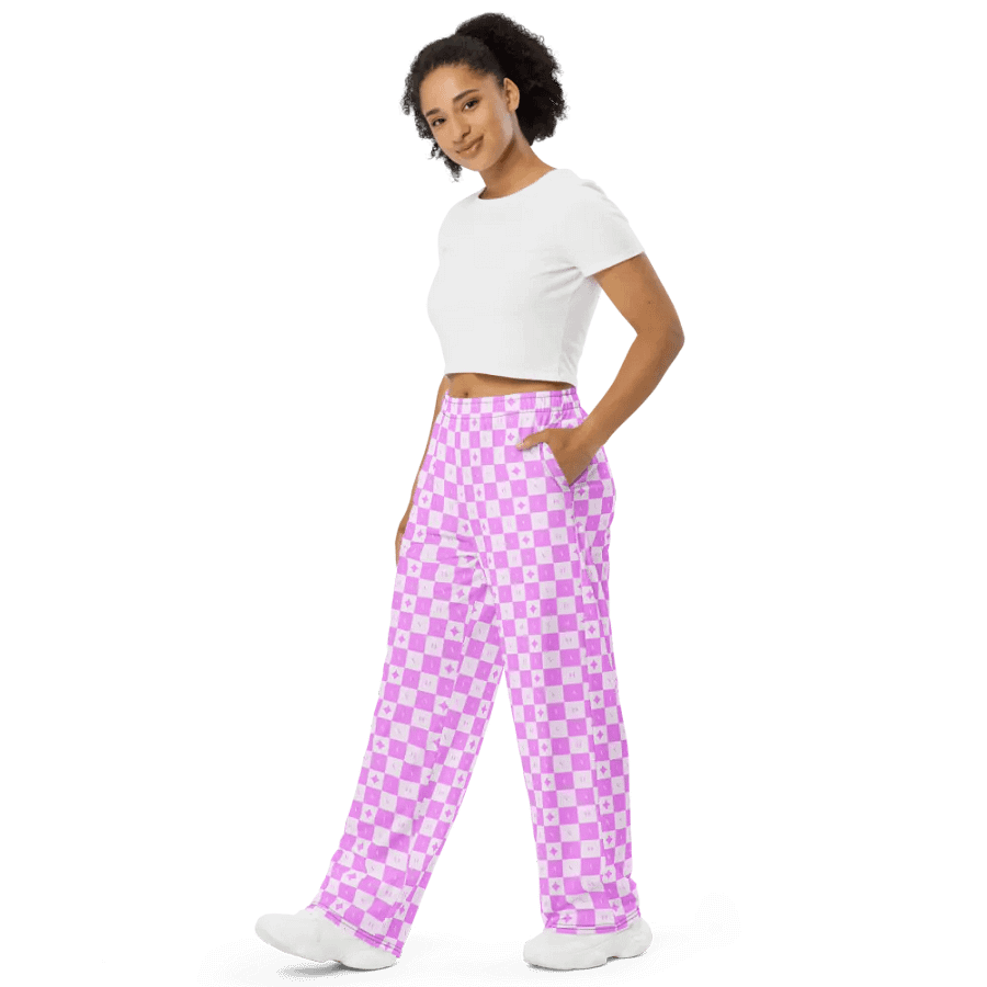 Pink Checkered Pants product image (4)
