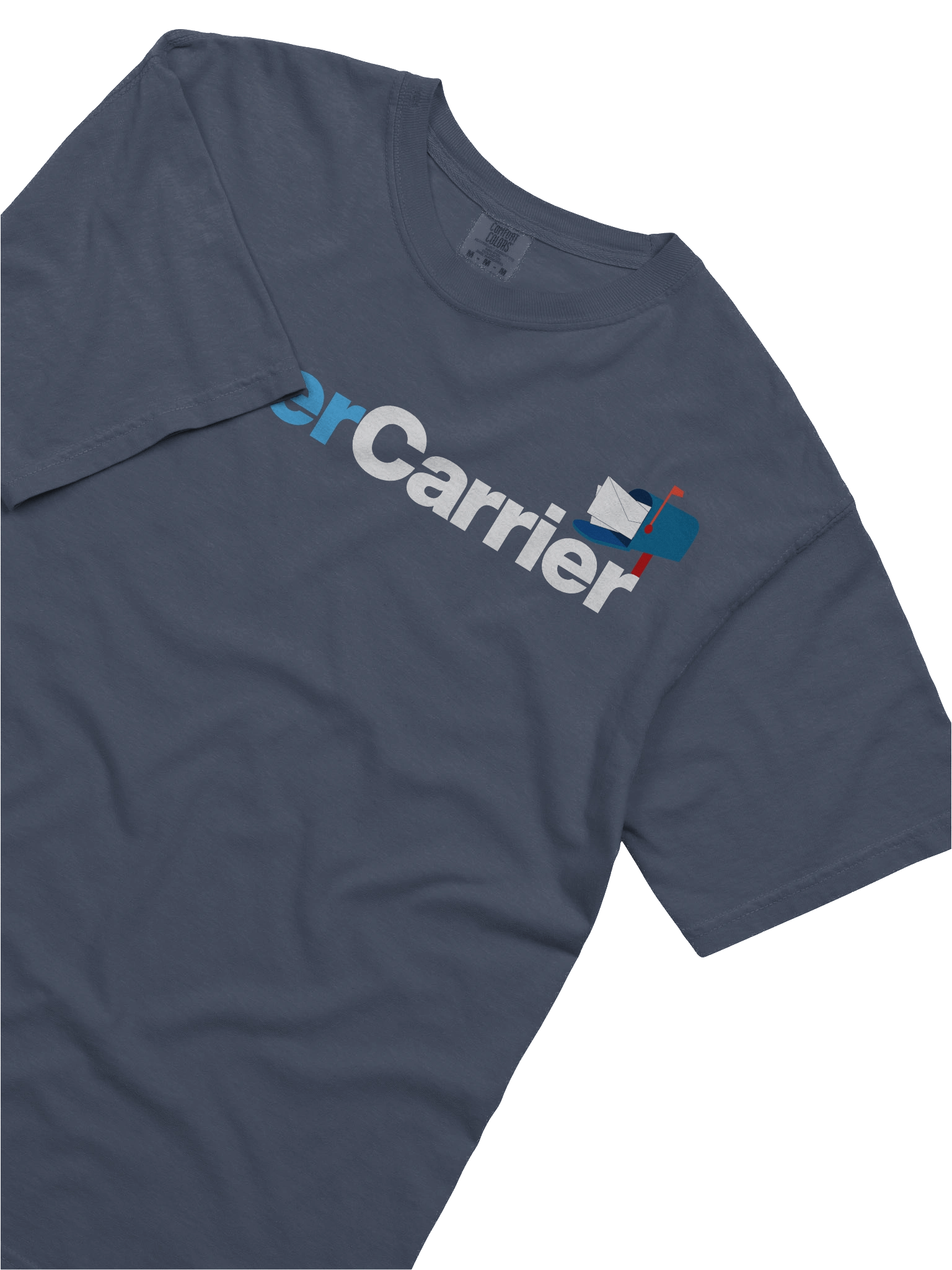 Letter Carrier Icon Comfort Tee (Brush Navy) product image (5)