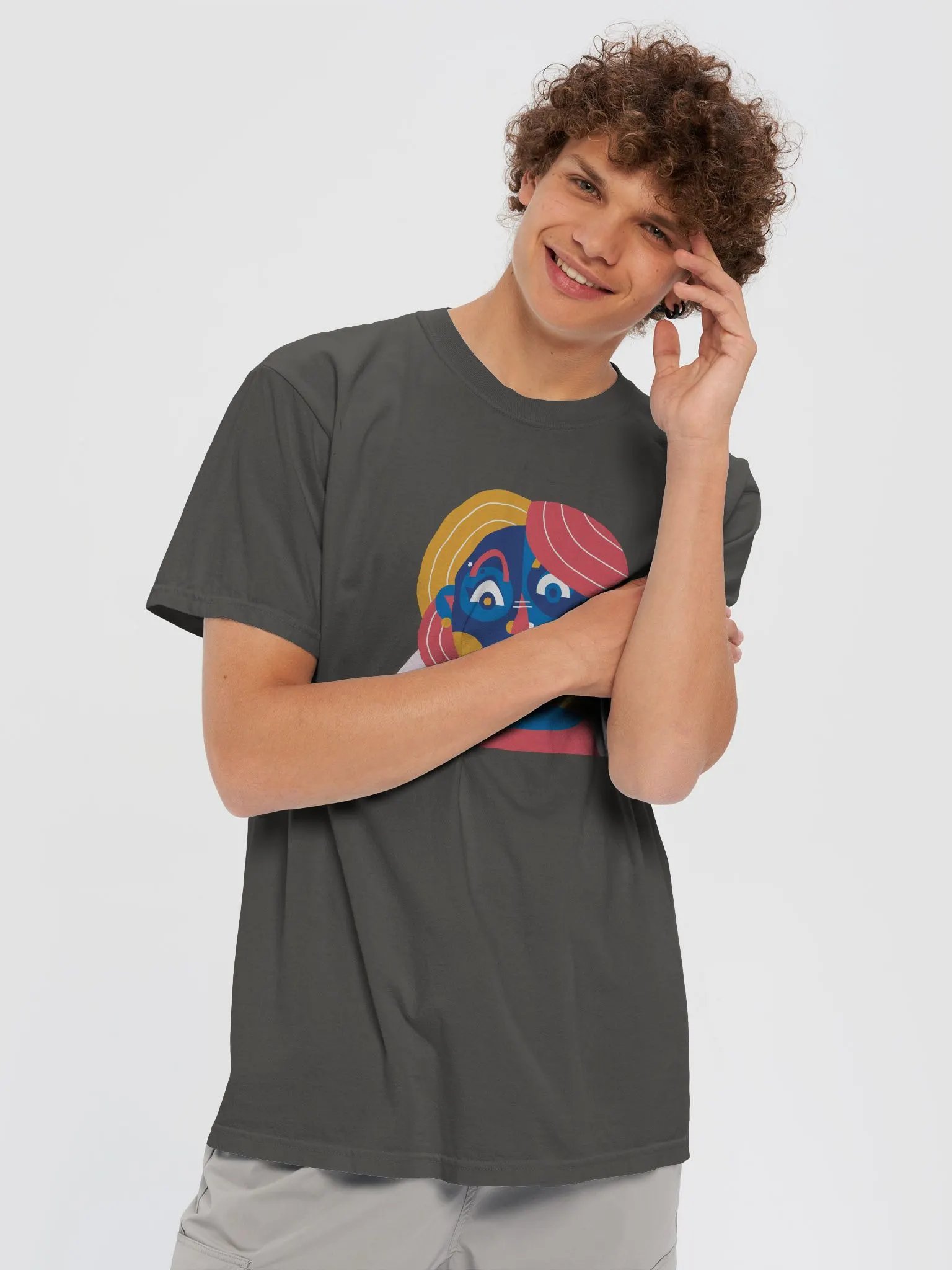 Geometric Portrait Graphic Tee product image (4)