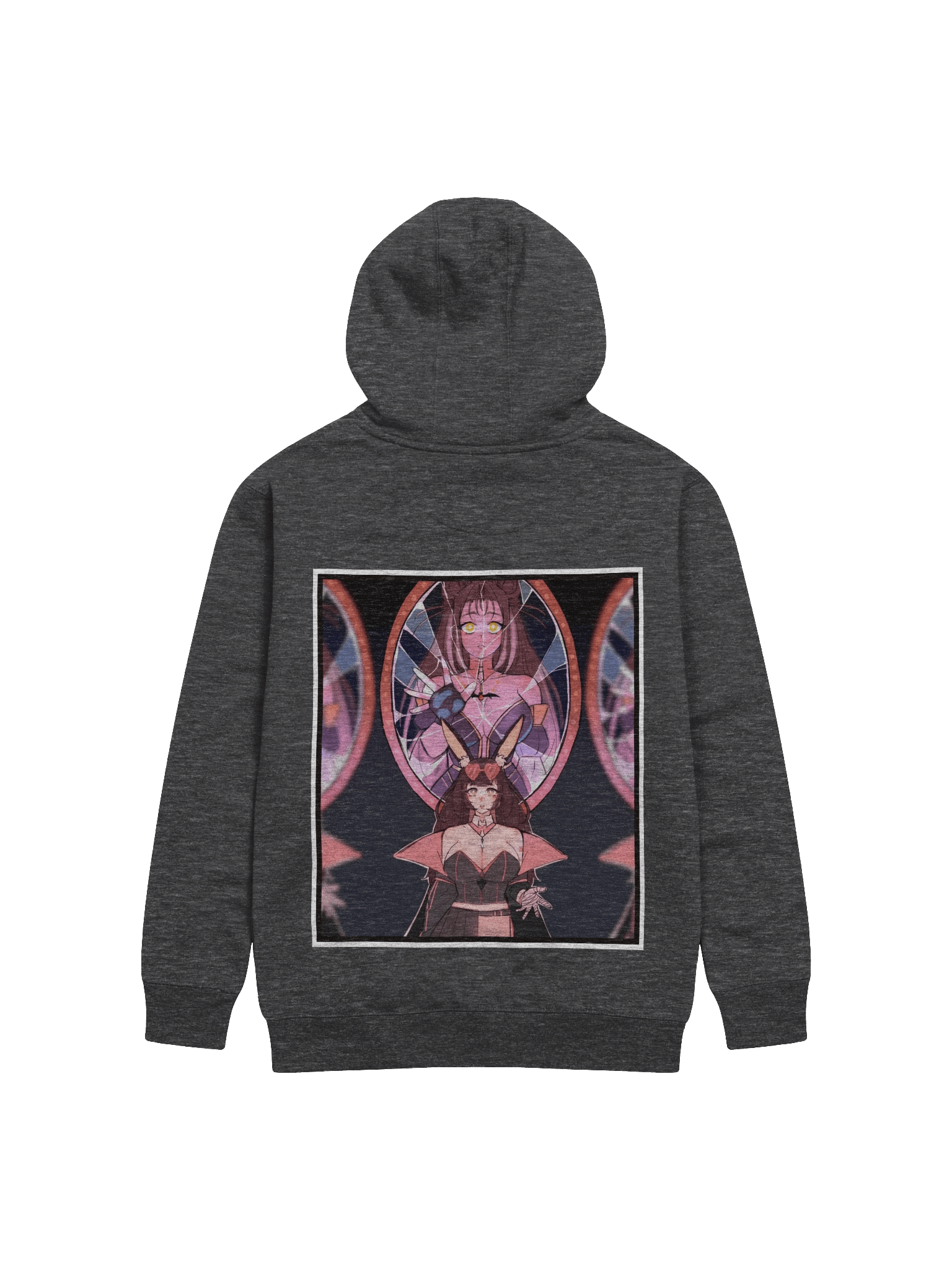 ~Pink~ Broken Looking Glass Art Hoodie product image (3)