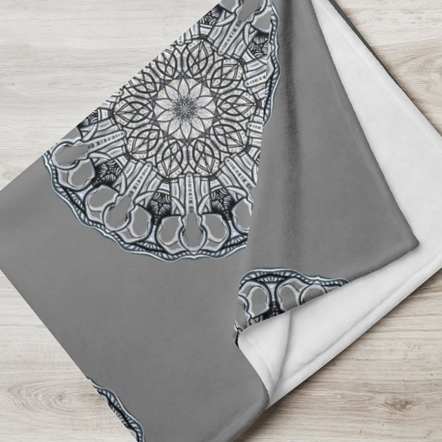 Ornate Floral Delight Throw Blanket product image (7)