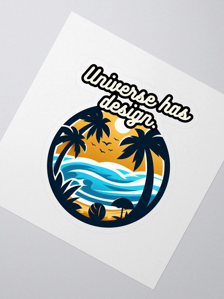 Tropical Beach Vibes Sticker Pack | motto universe has design product image (2)