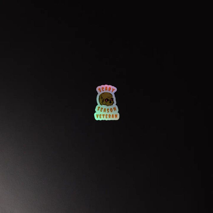 Scary Season Veteran holographic stickers product image (4)