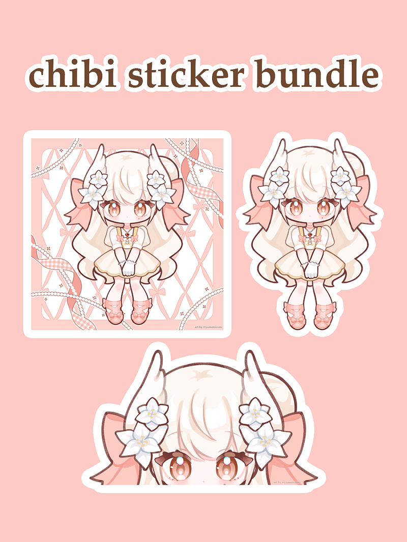 Chibi sticker bundle