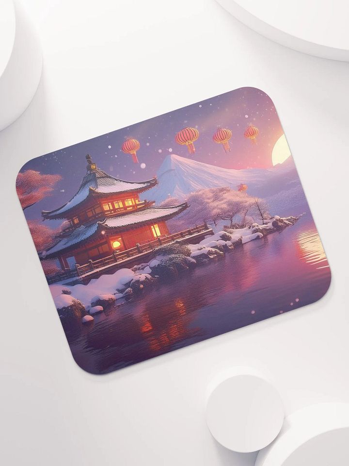 Winter Lanterns Small Mouse Pad (7 x 9) product image (2)