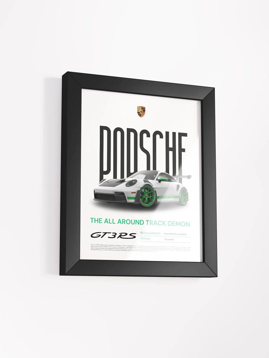 PORSCHE GT3RS TRIBUTE FRAMED POSTER product image (2)