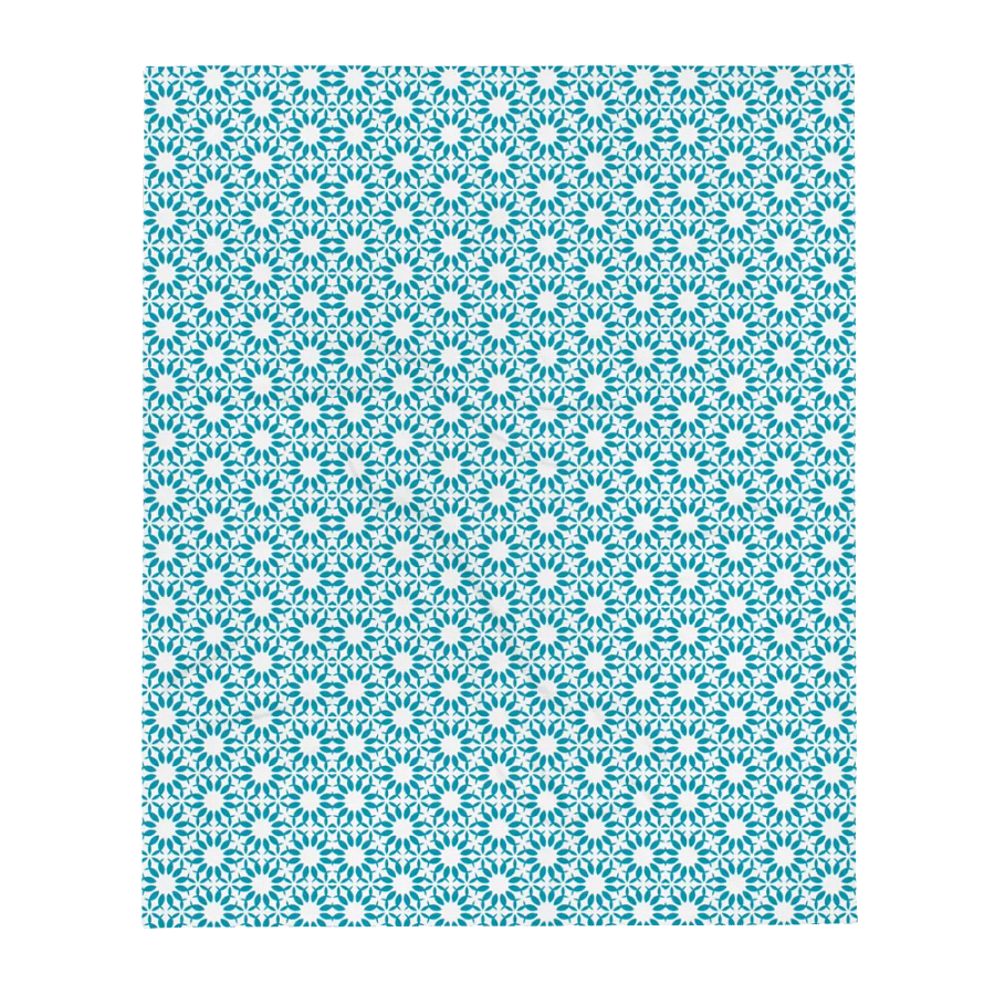 Harmony Hues Throw: Teal & White product image (5)
