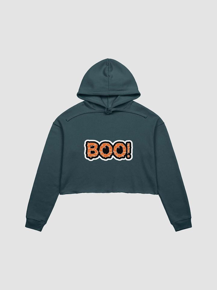 Midnight Cat Halloween Crop Hoodie product image (1)