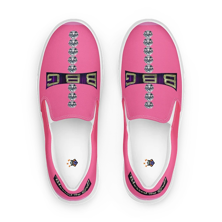 BBG Pink Diamond Cross Women's Slip On product image (1)