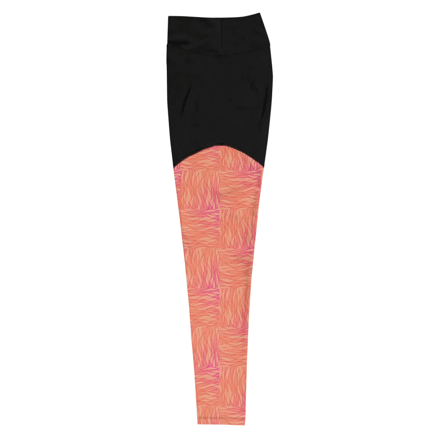 Peach All-Over Print Sports Leggings product image (7)