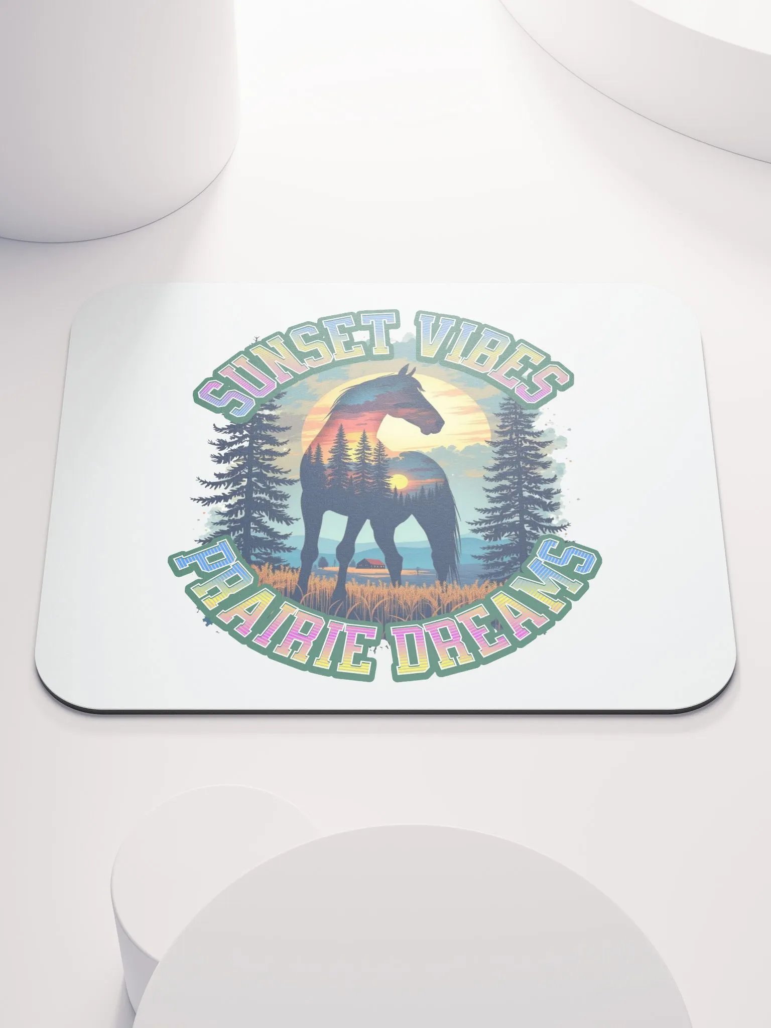 Sunset Vibes Prairie Dreams Horse Mouse Pad product image (2)
